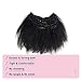 oylove Kabadu Brazilian Human Hair Afro Kinky Curly Clip In For Black Women Hair Extension 8pcs 120g/set Brazilian Virgin Human Hair Clip Ins for African American Natural Black Color 16inch