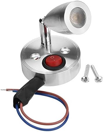 HaiMa HaiMa 12 V 3 W binnenverlichting LED spot leeslamp met schakelaar voor Caravan Bedside Wall Cabinet Closet Light - wit photo 3