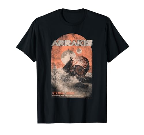 Dune Visit Arrakis and See The Giant Sandworm Fantasy Movie T-Shirt