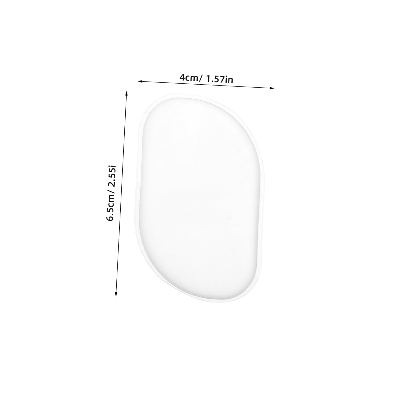 FOMIYES 5Pcs Transparent Silicone Makeup Sponge Non Absorbing Foundation Applicators for Precise Application for Makeup Artists and Beauty Enthusiasts Easy to Clean