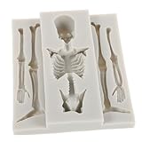 Photo Gallery ligigwash 2 pezzi stampi halloween in silicone forma teschio per cioccolato e biscotti antiaderenti e riutilizzabili per dolci caramelle gelatine e puddings design scheletro dettagliato per Photo Gallery ligigwash 2 pezzi stampi halloween in silicone forma teschio per cioccolato e biscotti antiaderenti e riutilizzabili per dolci caramelle gelatine e puddings design scheletro dettagliato per
