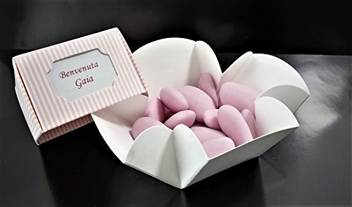 Boîtes à dragées fleur Le Gemme di Venezia, cadeau d'anniversaire et baptême