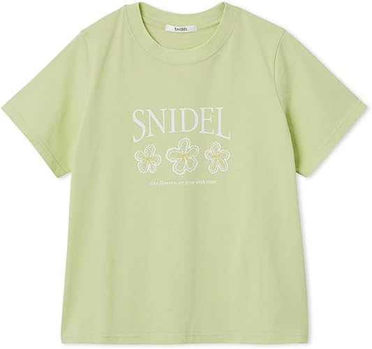 Amazon | [スナイデル] SNIDELロゴフラワーTシャツ SWCT252018