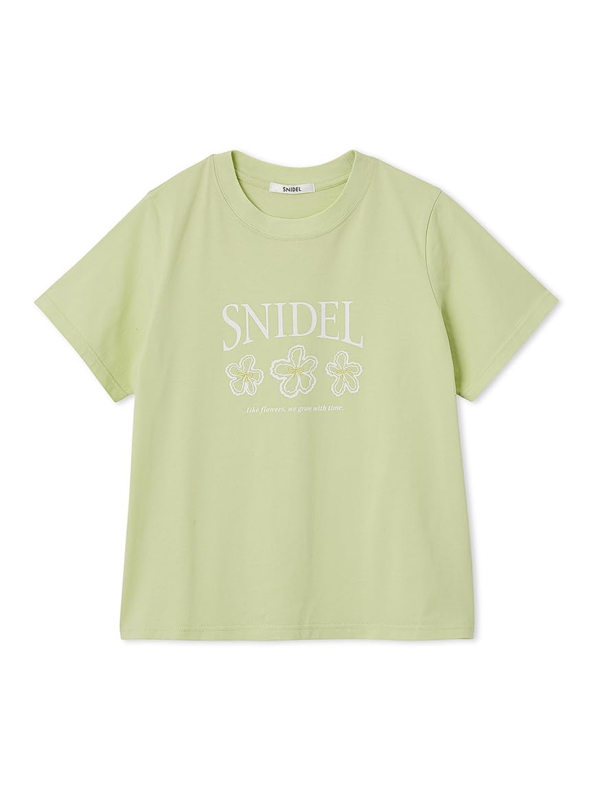 Amazon | [スナイデル] ロゴフラワーTシャツ SWCT252018
