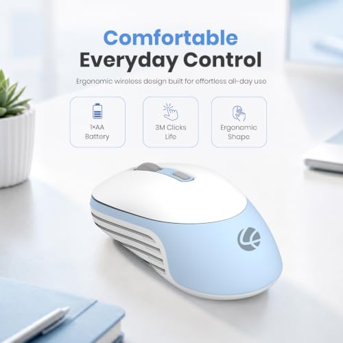 Image of Lapcare Ramon 1 Wireless Keyboard & Mouse Combo WL-105 | 2.4GHz Wireless Nano USB Receiver | 101 Retro UV Printed Keys | 12 Multimedia Hotkeys | 3200 DPI Adjustable Mouse | Ergonomic Design