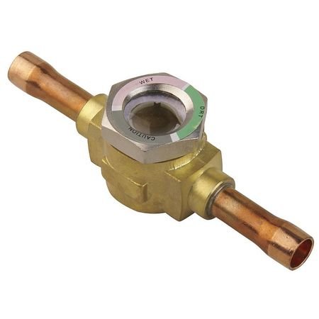 Moisture Indicator, Sweat,Sight Glass, 7/8 X 7/8 Fitting Size, 5 5/8 in Overall Length (in.),2041002989