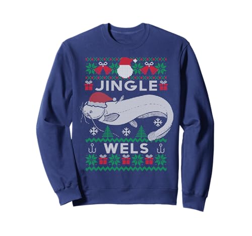 Jingle Wels I Lustiges Waller Ugly Christmas Angler Geschenk...