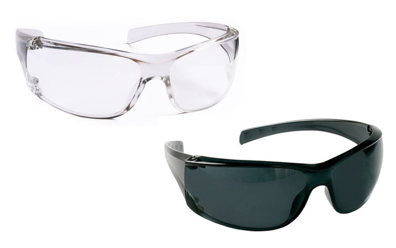 Vezual Safety Goggles Clear (1 Nos) & Black (1 Nos) Hard Coated, UV Protective Eyewear for Bike Riding, Power Tool, Welding, Laboratory, Wood-working, Blowtorch (B09NWD6TTX) Amazon Price History, Amazon Price Tracker