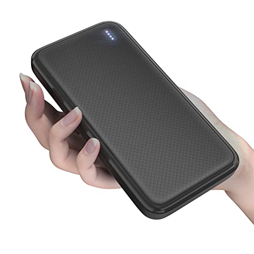 Portable Charger 10000Mah Power Bank: Universal Ultra-Slim 5V Dual Usb Power Bank Quick Charging, 4 Led Indicator Battery Pack Charger Compatible With Iphone 14/13 Pro Max/12/Samsung Galaxy/Pixel/Ipad #TOP7