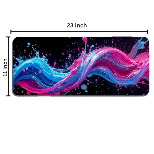 Image of XL Extended Gaming Mouse Pad | XXL Large Desk Mat 60x30cm for Laptop & PC | Non-Slip Rubber Base, Waterproof, Durable & Smooth Surface | Office, Gaming & Study, asthetic