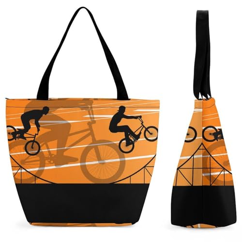 Sac de shopping pour voyage et vélo cabas femme à bandoulière pour des trajets urbains stylés