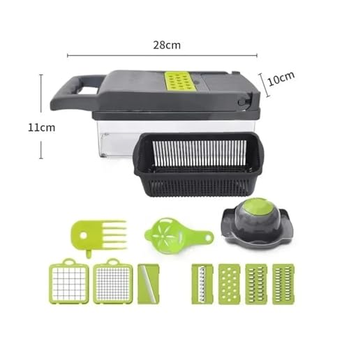 Multicortadora 14 en 1 con contenedor y mango ergonómico miniatura 5