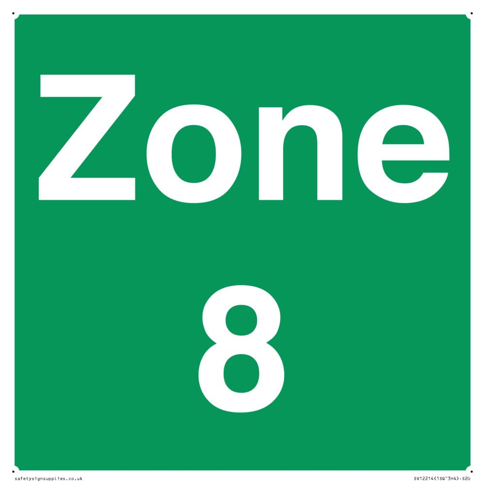 Zone 8 Sign - 200x200mm - S20