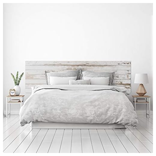 MEGADECOR Cabecero Cama PVC Decorativo Económico Textura Madera Vieja Varias Medidas (150cm x 60cm)