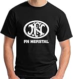 fn herstal arme Short sleeve Fn Herstal T Shirt Graphic Top Printed Shirt Short Sleeve Tee Mens Colour63XL