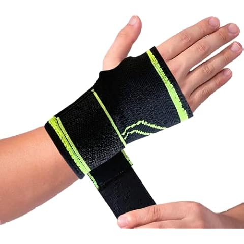 Muñequera de Compresión con Banda Elástica y 2 Vendas Cover