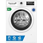 Bosch WAN28208II Serie 4 Lavatrice a carica frontale, 8 kg, 1400 giri, Classe energetica A, motore inverter con 10 anni di garanzia, riduce le pieghe e facilita la stiratura, Bianco, 60 Cm