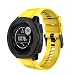 Produktbild Ersatz-Armband für Garmin Instinct Smart Watch, Sportarmband mit Schnellverschluss, aus Silikon (gelb)