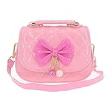 Little Girls Crossbody Purses for Kids - Toddler Mini Cute Princess Handbags Shoulder Bag (Bowknot P