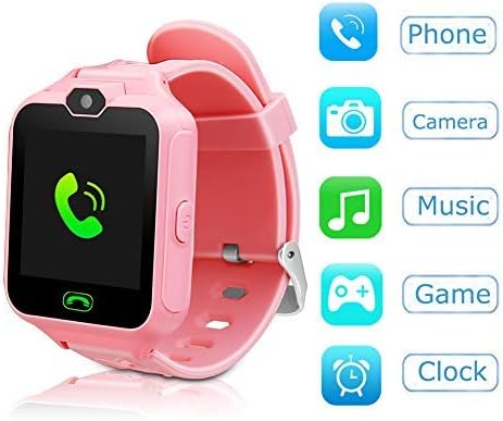 Kids Smart Watch Phone Watch for Kids Smartwatch Camera Games Touch Screen Cool Toys Smart Watch Gifts for Girls Boys Children (Pink)