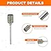 uxcell Diamond Grinding Burrs Drill Bit 1/8 Inch Shank 4/5/6/8/10/12mm Dia Cylindrical Diamond Mounted Point Bits for Carving Polishing Jade Jewelry Amber Stone Beeswax Glass 1 Set