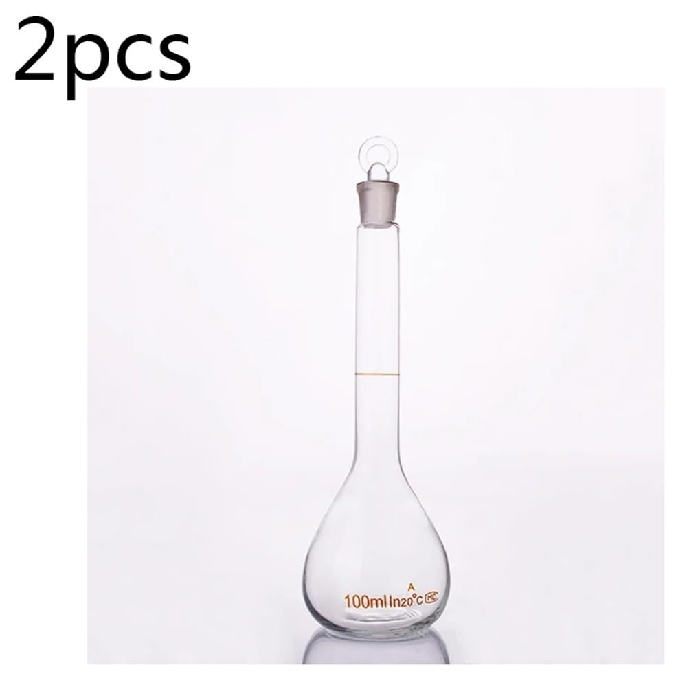 Laborgeräte und -ausrüstung Messkolben mit Stopfen 5 ml/10 ml/25 ml/50 ml/100 ml/200 ml/250 ml/500 ml/1000 ml/2000 ml(500ml)
