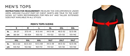 Tommie Copper Men's Copper Core Compression Long Sleeve Crew Neck Shirt, Black, X-Large