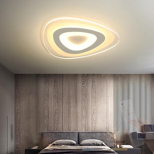 Lampe de plafond LED télécommande éclairage intérieur dimmable design blanc