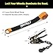 Nestilly 4 Pack Car Tie Down Straps for Trailers - Tire Ratchet Strap with Chain Anchors - 2