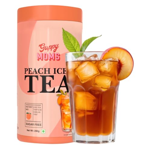 Guppy Moms Sugar-Free Peach Iced Tea Mix