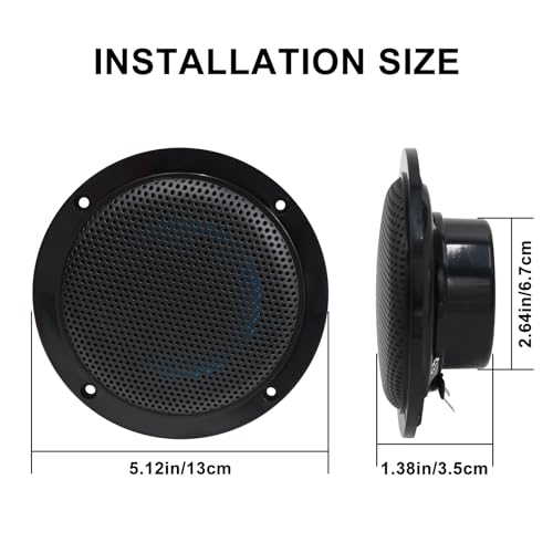 Enceintes encastrées étanches Herdio 160W design surround profil bas