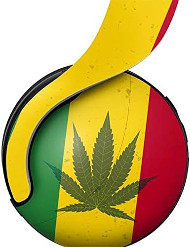 Skinit Decal Gaming Skin Compatible with Pulse 3D Wireless Headset for PS5 - Marijuana Rasta Flag Design