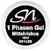Produktbild SN Nageldesign 1 Phasen Gel für Gelnägel mittelviskos 3 in 1 UV/LED Nagelgel All in One Einphasengel klar transparent clear 15ml
