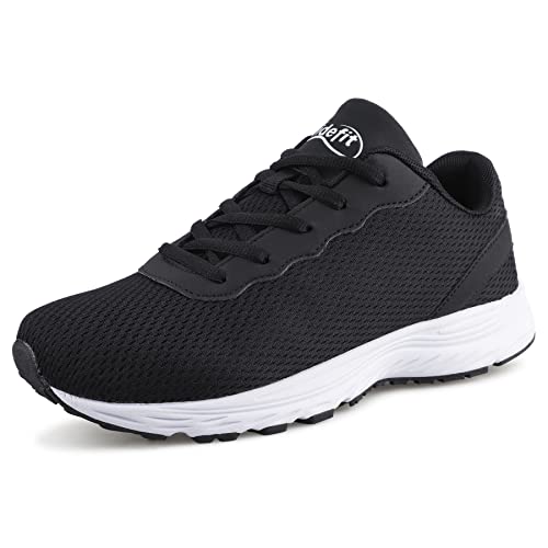 Knixmax Outdoor Herren Damen Extra Weit Laufschuhe Walking Schuhe Breite Turnschuhe Leichte und Atmungsaktive Trainer Bequeme Fitnessschuhe Schwarz EU46 Knixmax Outdoor Herren Damen Extra Weit Laufschuhe Walking Schuhe Breite Turnschuhe Leichte und Atmungsaktive Trainer Bequeme Fitnessschuhe Schwarz EU46