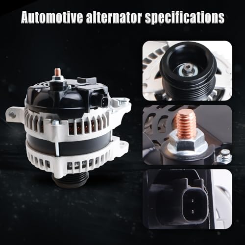 Alternator Compatible with Jeep Commander 5.7L 2007-2010, 2007-2010 Jeep Grand Cherokee 5.7L/6.1L, Alternator replacement for 421000-0550, 421000-0052