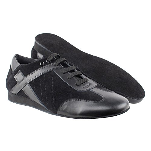 50 Shades Mens Flat Dance Shoes: Sero106Bbx Black & Black Suede, Size 11 #TOP1