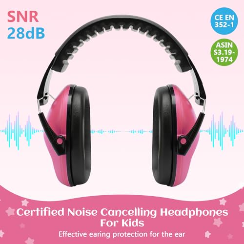 Image of Floriogra 2 Pack Noise Canceling Headphones for Kids, Kids Ear Protection Earmuffs for Autism, Toddler, Children, Noise Cancelling Headphones Sound Proof Earmuffs for Concerts, Air Shows, Fireworks