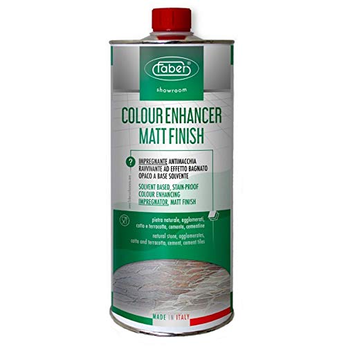 Faber Colour Enhancer Matt Finish: Stain-Resistant Toning Impregnating Treatment, Impregnating Absorbent Surfaces, Toning Solvent Impregnating Treatment for all Absorbent Surfaces 1lt,