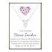 VIY Personal Card Dance teacher gifts, Dance recital gifts for coach, Cheer coach gift, Dance teacher necklace