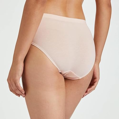 Image of Peach Blossom Women's Cotton Panty | 100% Cotton Bio-Washed Hipster Panties for Women | Full Coverage Grip Fit | Plus Size Hipster Pack of 3