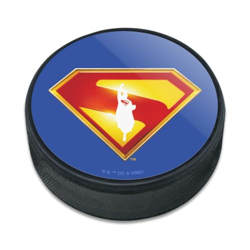Superman 2025 Movie Take Me Home Shield Ice Hockey Puck