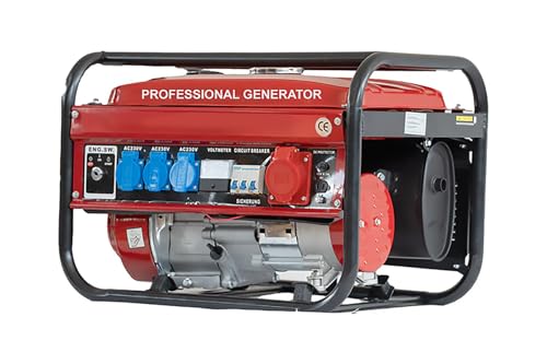 Notstromerzeuger Stromerzeuger Generator Stromgenerator Aggregat 6500W, Luftk&uuml;hlung, 6,5HP, 4-Takt, 12V, 220, 380V