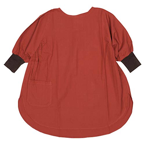 長袖 おしゃれ ゆったり カッポウギ ウィンディ レッド L 90cm ES-623-25