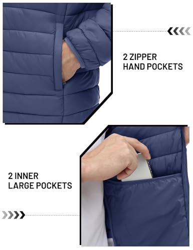 TACVASEN Men's Lightweight Puffer Jacket Winter Quilted Puffy Jackets Warm Water-Resistant Windproof Insulated Coats4