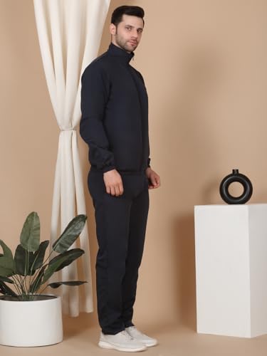 Image of Sweet Dreams Men Solid Front Open Track Suit