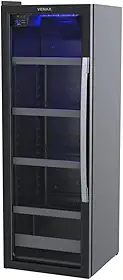 Cervejeira Expositora Venax Porta Invertida Blue Light 209l Preto 220v