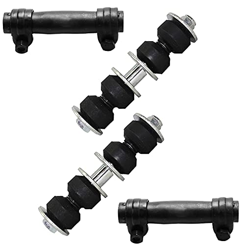 Image of Detroit Axle - 4WD Front End Kit for Chevy Blazer S10 GMC Sonoma Jimmy Isuzu Hombre Upper Control Arms w /Ball Joints Lower Ball Joints Outer Tie Rods Sway Bars Replacement - 10pc Set