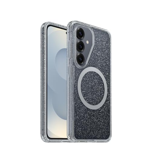 Image of OtterBox Samsung Galaxy S26 Symmetry Series Case - Stardust 4.0, Clear, Thin, Glitter Samsung Phone Case, Built-in Fast Charge Magnets & Raised Edges