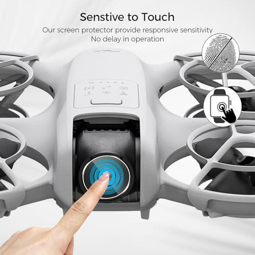 Holilo Schutzfolie für Panzerglas displayschutz für DJI Neo Zubehör 【3 Stück】 Anti-Kratzen Ultra-klar 9H Härte Kamera Schützen Gehärtetes Glas Displayschutzfolie