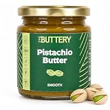 THE BUTTERY Crema de Pistacho Suave 220g – 100% Pistacho Natural | Pistachio Butter Smooth Cremosa | Sin Azúcar Añadido ni Aceite de Palma | Fuente de Proteína | Sin Gluten | Producto Vegano
